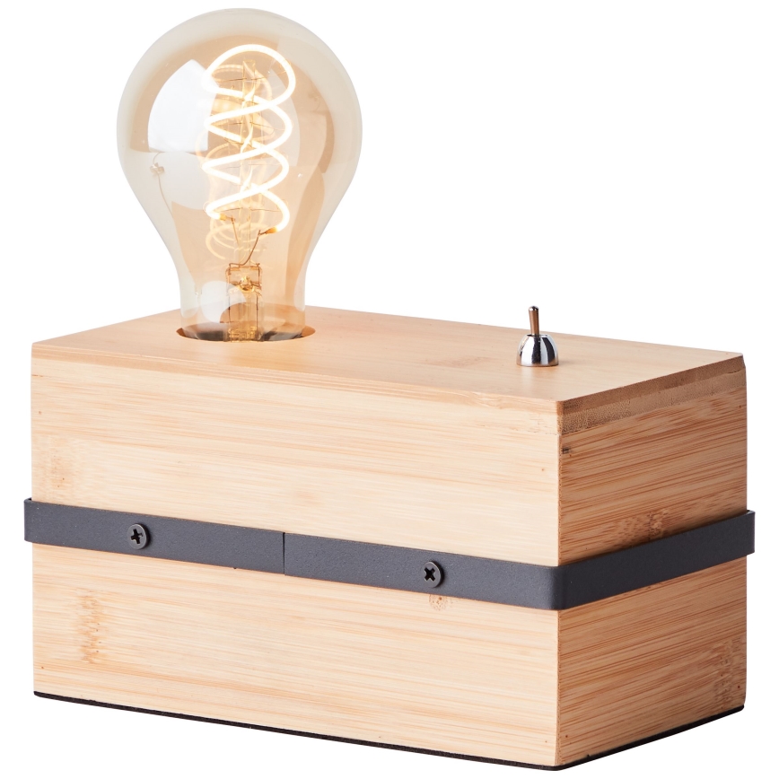 Brilliant - Bordslampa BENNY 1xE27/40W/230V bambu