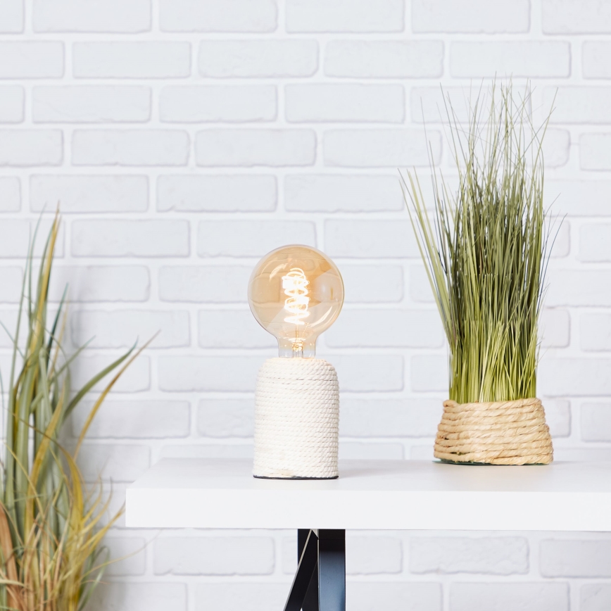 Brilliant - Bordslampa CARDU 1xE27/40W/230V beige
