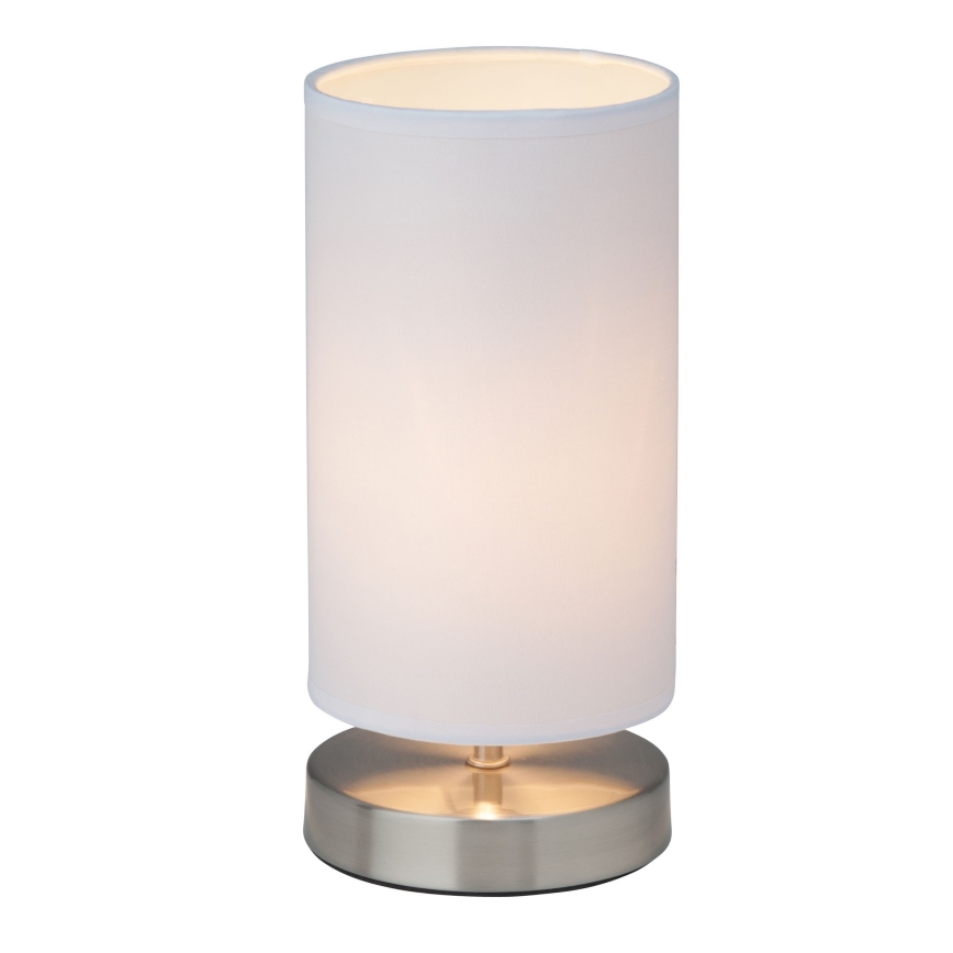 Brilliant - Bordslampa CLARIE 1xE14/40W/230V matt krom/vit