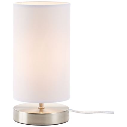 Brilliant - Bordslampa CLARIE 1xE14/40W/230V matt krom/vit