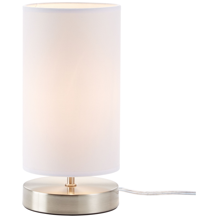 Brilliant - Bordslampa CLARIE 1xE14/40W/230V matt krom/vit
