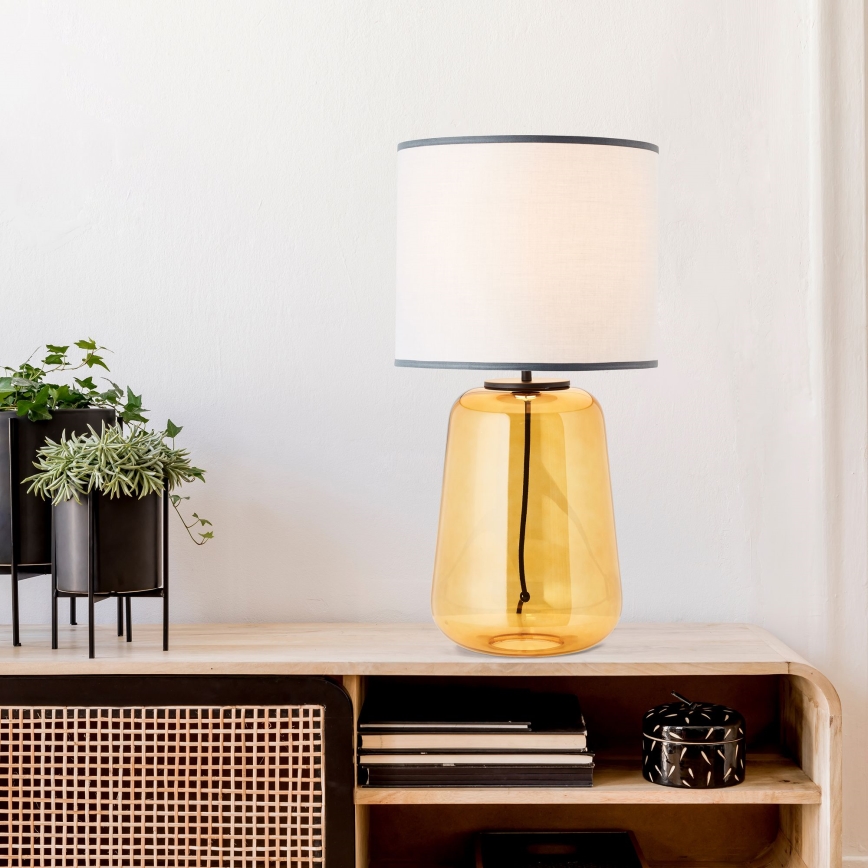 Brilliant - Bordslampa HYDRA 1xE27/60W/230V gul
