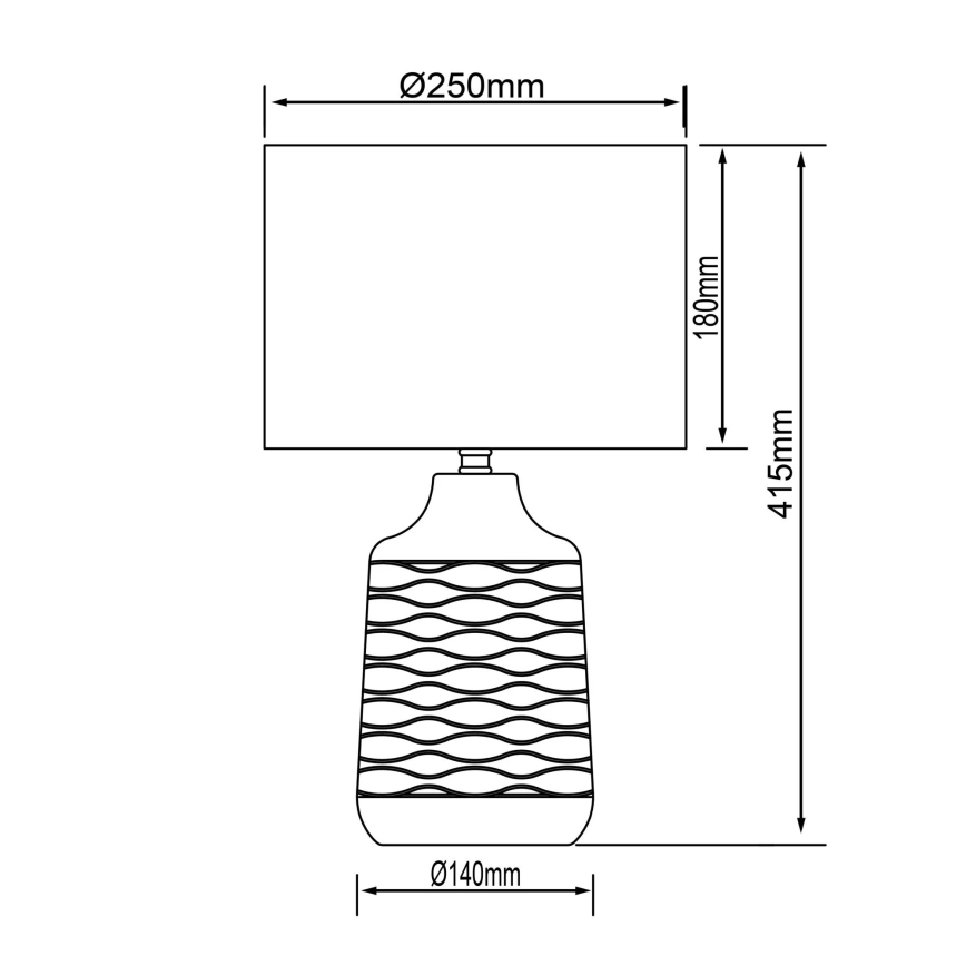 Brilliant - Bordslampa ILYSA 1xE14/40W/230V vit/grå