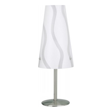 Brilliant - Bordslampa ISI 1xE14/40W/230V vit/grå/skinande krom