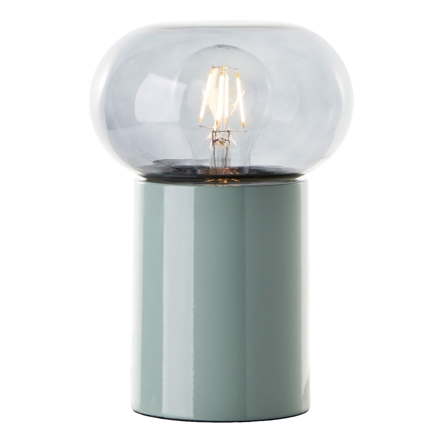 Brilliant - Bordslampa KNUT 1xE27/25W/230V grön/genomskinlig