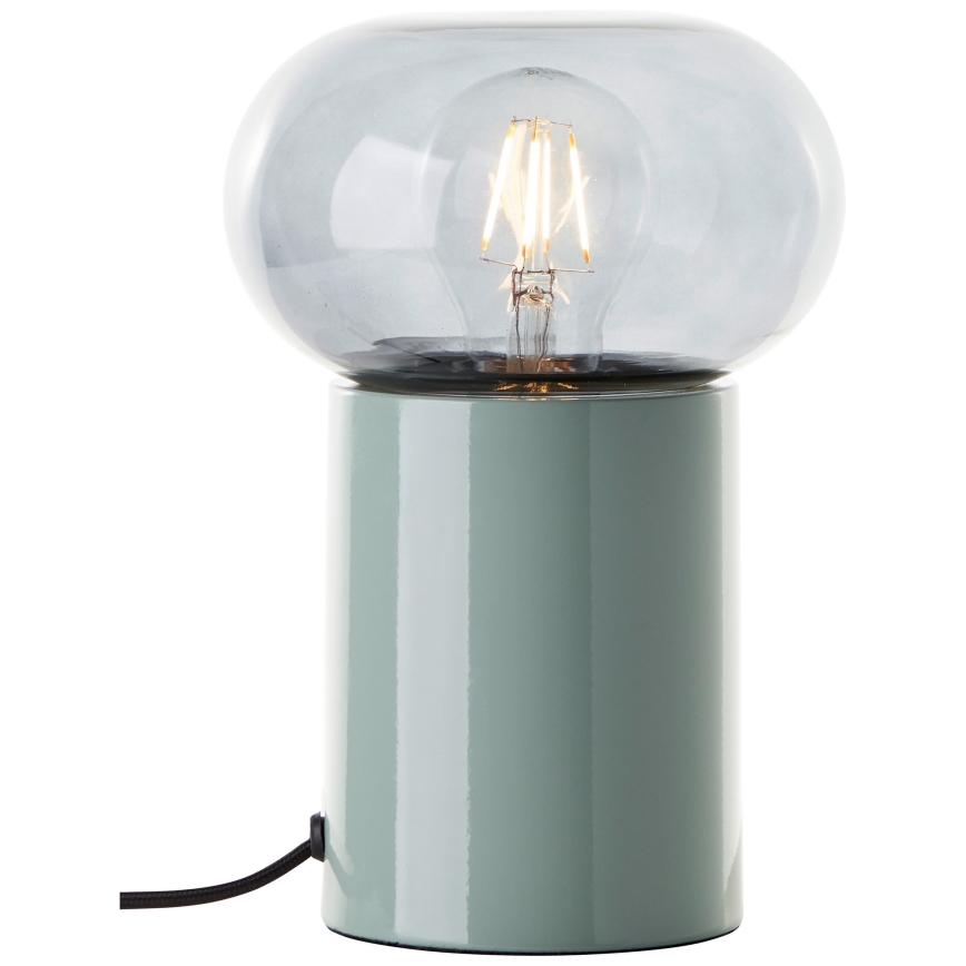 Brilliant - Bordslampa KNUT 1xE27/25W/230V grön/genomskinlig