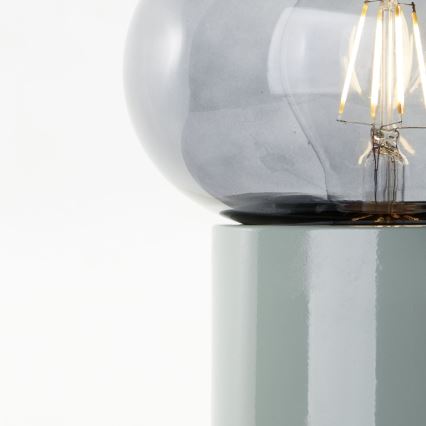 Brilliant - Bordslampa KNUT 1xE27/25W/230V grön/genomskinlig