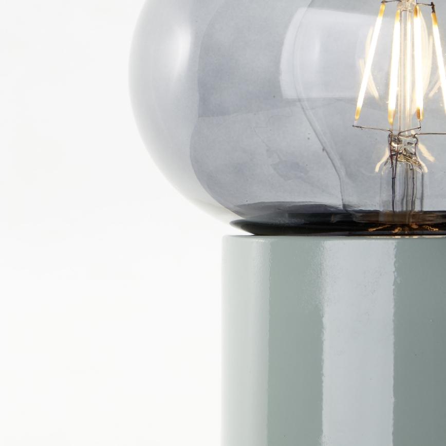 Brilliant - Bordslampa KNUT 1xE27/25W/230V grön/genomskinlig