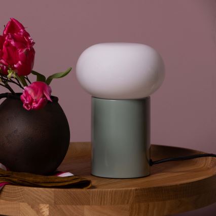Brilliant - Bordslampa KNUT 1xE27/25W/230V grön/vit