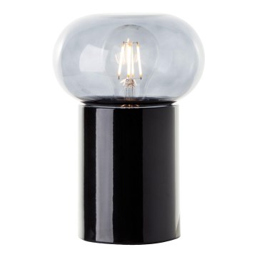 Brilliant - Bordslampa KNUT 1xE27/25W/230V svart/genomskinlig
