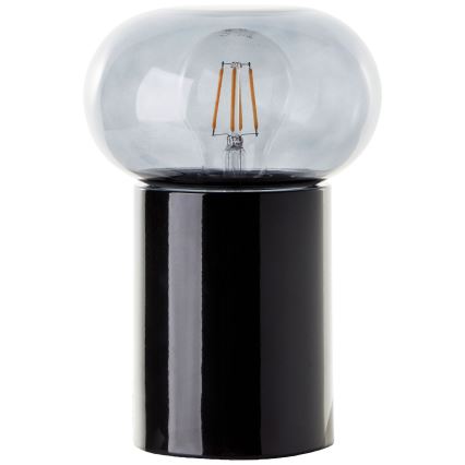 Brilliant - Bordslampa KNUT 1xE27/25W/230V svart/genomskinlig