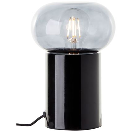 Brilliant - Bordslampa KNUT 1xE27/25W/230V svart/genomskinlig