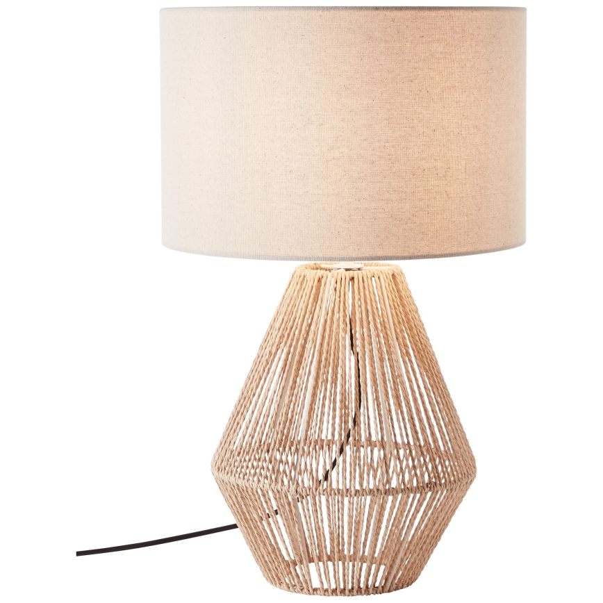 Brilliant - Bordslampa LARAINE 1xE27/42W/230V beige