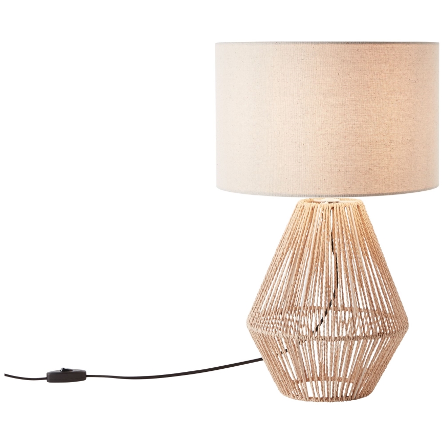 Brilliant - Bordslampa LARAINE 1xE27/42W/230V beige
