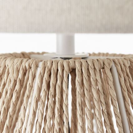 Brilliant - Bordslampa LARAINE 1xE27/42W/230V beige