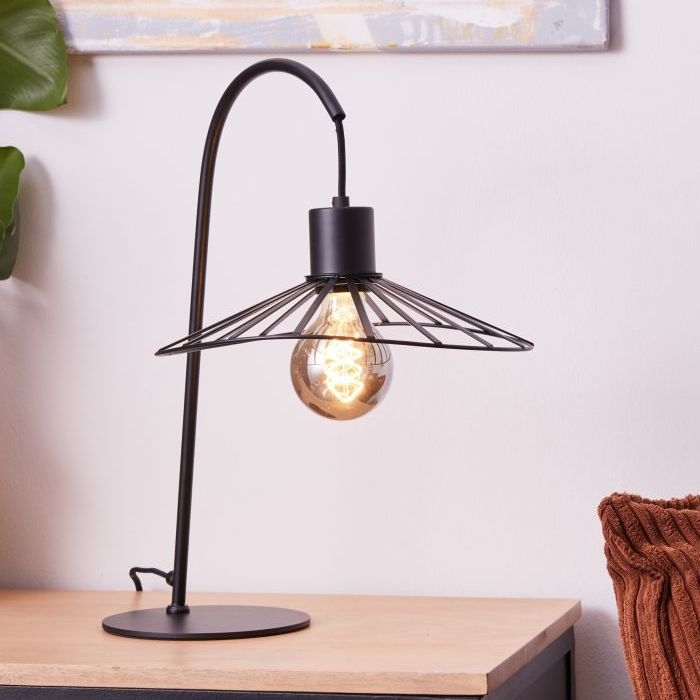Brilliant - Bordslampa LEIKA 1xE27/52W/230V svart