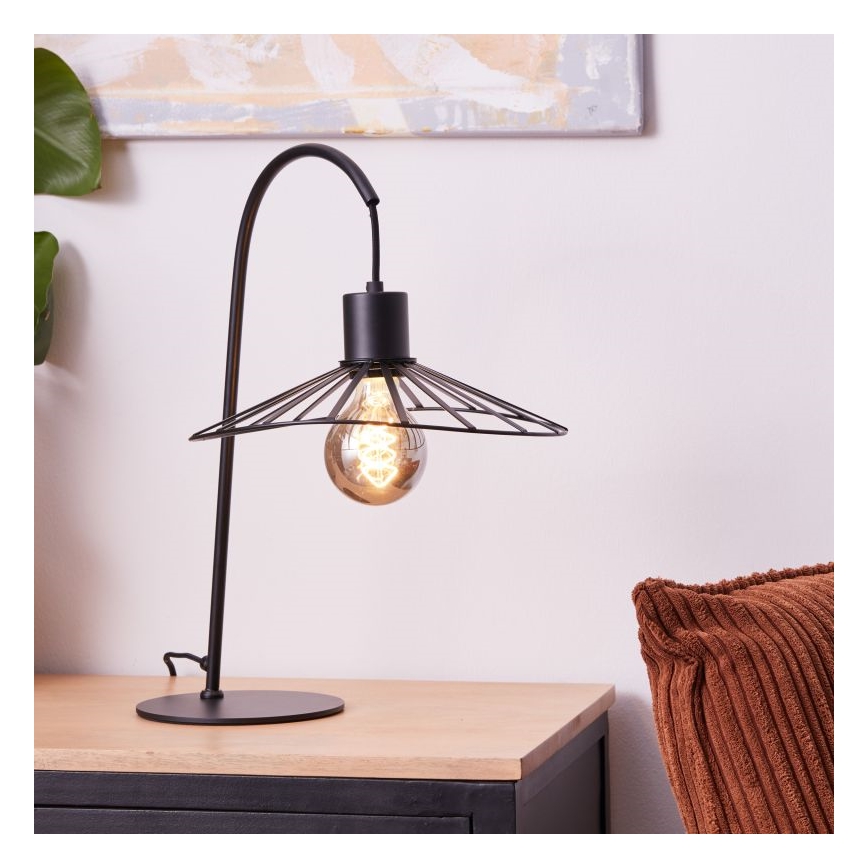 Brilliant - Bordslampa LEIKA 1xE27/52W/230V svart
