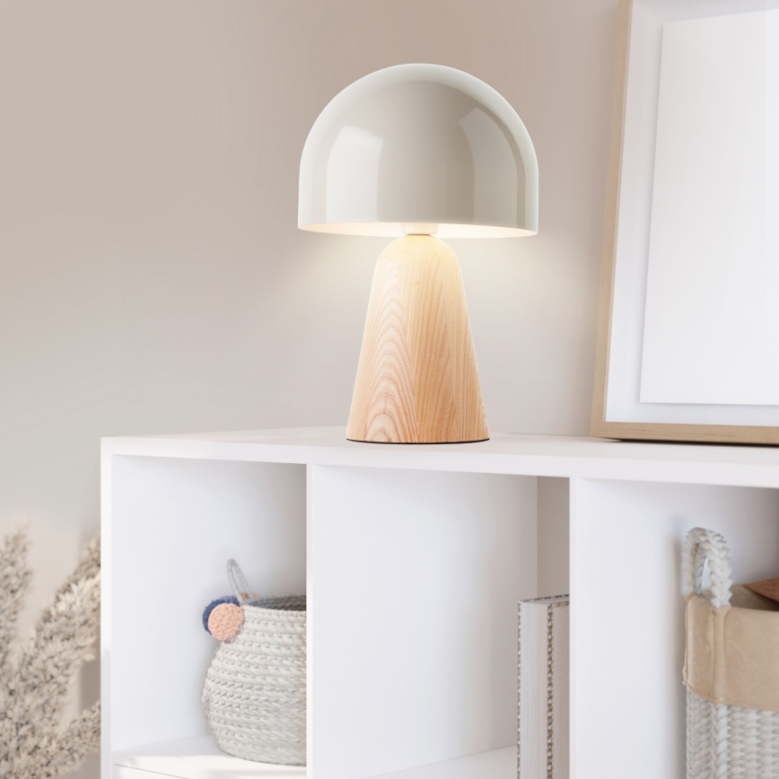 Brilliant - Bordslampa NALAM 1xE14/40W/230V beige/ask - FSC certifierade