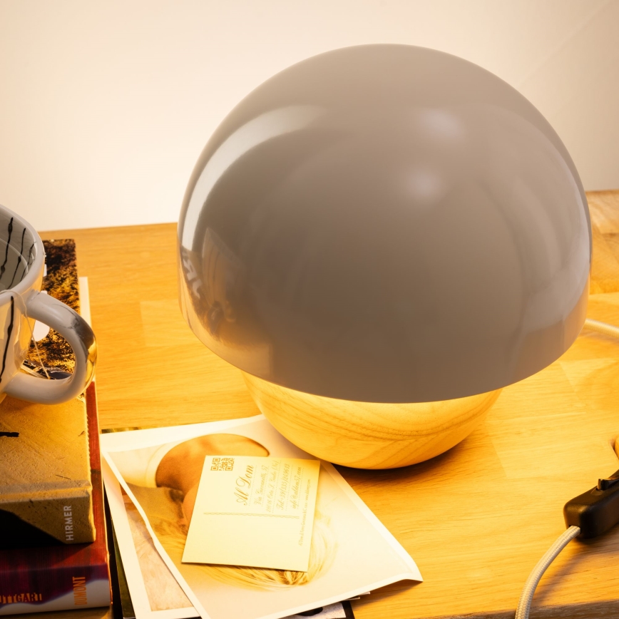 Brilliant - Bordslampa NALAM 1xE14/40W/230V grå/ask - FSC certifierade