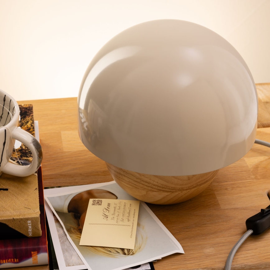 Brilliant - Bordslampa NALAM 1xE14/40W/230V grå/ask - FSC certifierade
