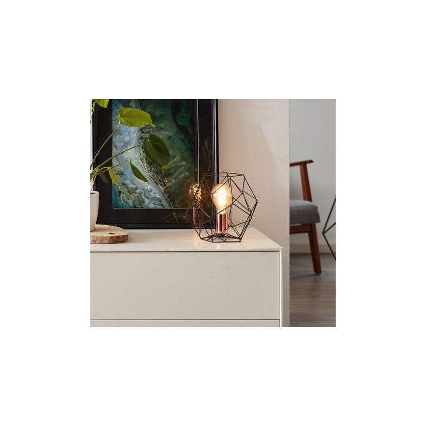 Brilliant - Bordslampa SYNERGY 1xE27/60W/230V svart/koppar