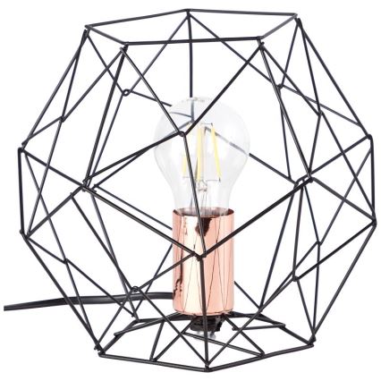 Brilliant - Bordslampa SYNERGY 1xE27/60W/230V svart/koppar