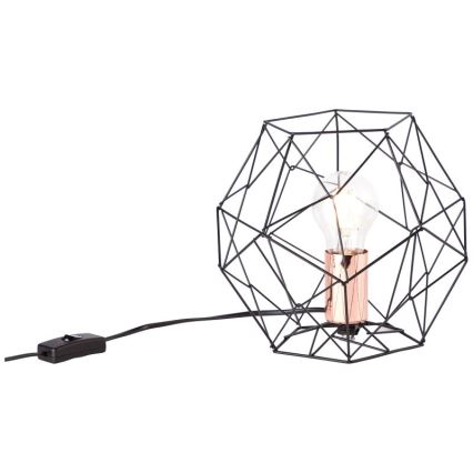Brilliant - Bordslampa SYNERGY 1xE27/60W/230V svart/koppar