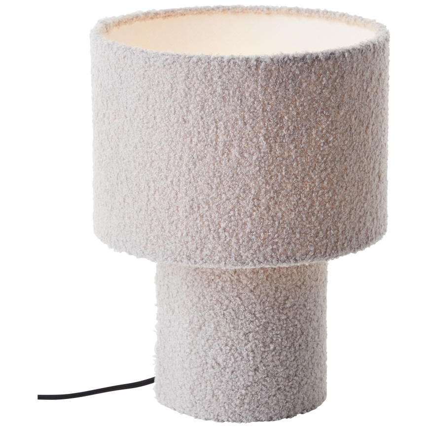 Brilliant - Bordslampa TEDDY 1xE27/20W/230V grå