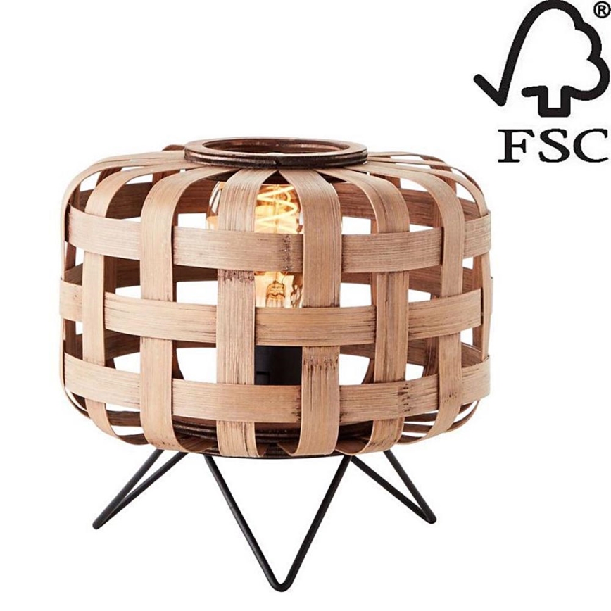 Brilliant - Bordslampa WOODLINE 1xE27/40W/230V Bambu - FSC certifierade