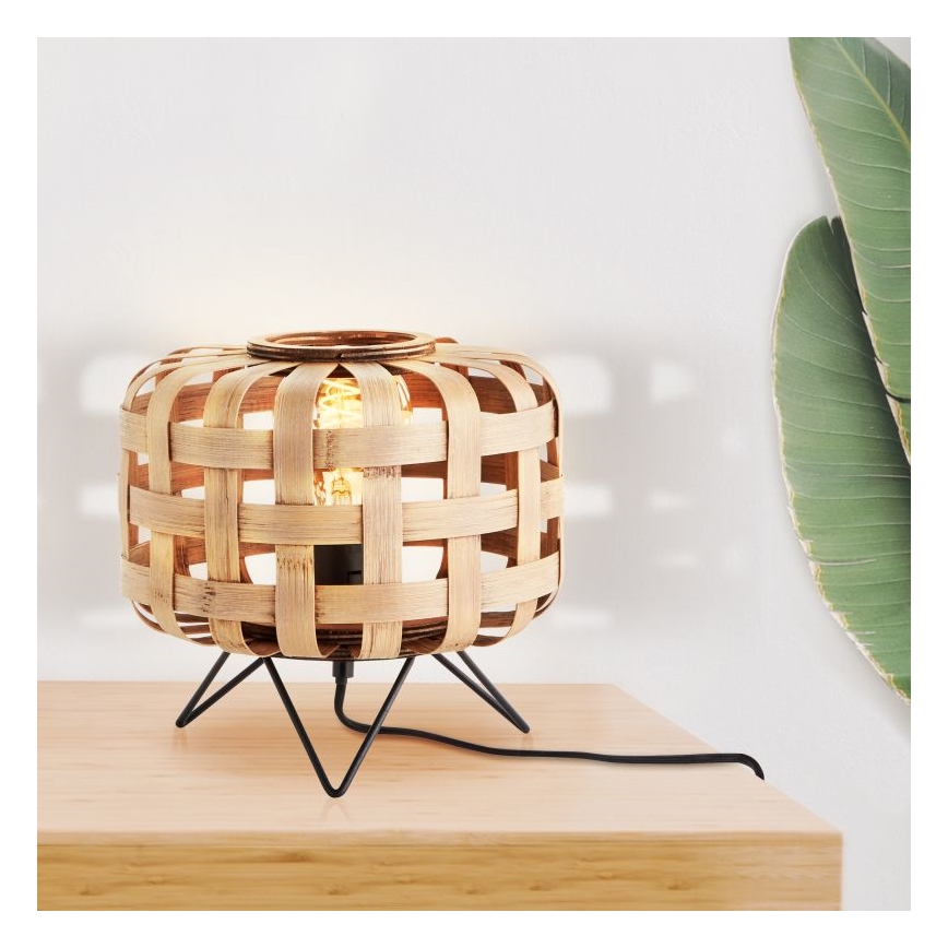 Brilliant - Bordslampa WOODLINE 1xE27/40W/230V Bambu - FSC certifierade