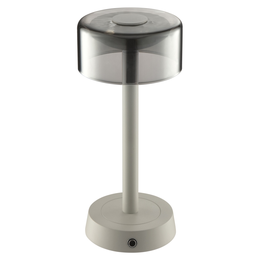 Brilliant - LED-dimbbar uppladdningsbar beröringsstyrd utomhusbordslampa RAZOR LED/2,5W/5V 2700K 2600 mAh IP44 grå
