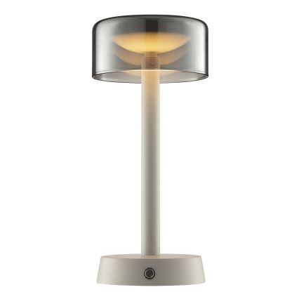 Brilliant - LED-dimbbar uppladdningsbar beröringsstyrd utomhusbordslampa RAZOR LED/2,5W/5V 2700K 2600 mAh IP44 grå
