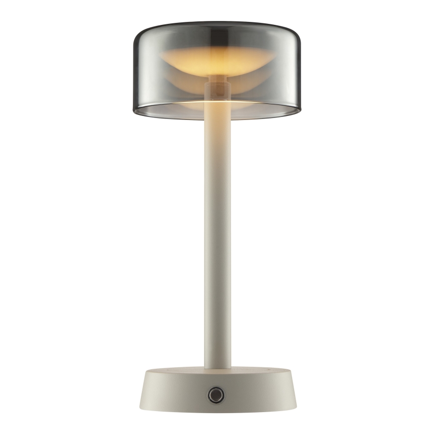 Brilliant - LED-dimbbar uppladdningsbar beröringsstyrd utomhusbordslampa RAZOR LED/2,5W/5V 2700K 2600 mAh IP44 grå