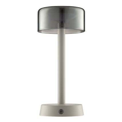 Brilliant - LED-dimbbar uppladdningsbar beröringsstyrd utomhusbordslampa RAZOR LED/2,5W/5V 2700K 2600 mAh IP44 grå