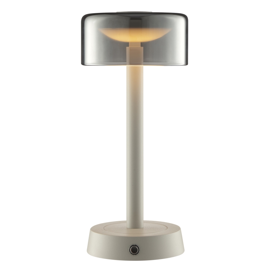 Brilliant - LED-dimbbar uppladdningsbar beröringsstyrd utomhusbordslampa RAZOR LED/2,5W/5V 2700K 2600 mAh IP44 grå