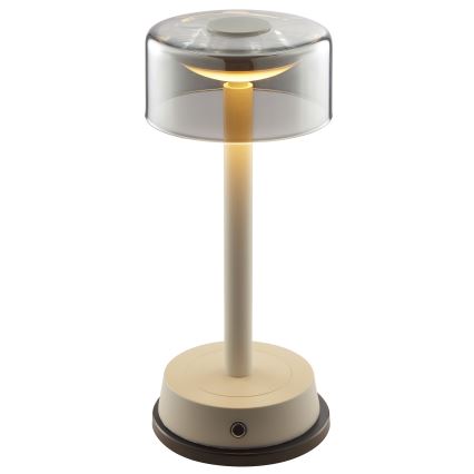 Brilliant - LED-dimbbar uppladdningsbar beröringsstyrd utomhusbordslampa RAZOR LED/2,5W/5V 2700K 2600 mAh IP44 grå