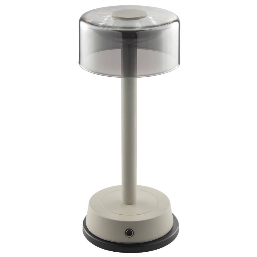 Brilliant - LED-dimbbar uppladdningsbar beröringsstyrd utomhusbordslampa RAZOR LED/2,5W/5V 2700K 2600 mAh IP44 grå