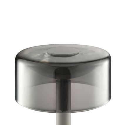 Brilliant - LED-dimbbar uppladdningsbar beröringsstyrd utomhusbordslampa RAZOR LED/2,5W/5V 2700K 2600 mAh IP44 grå