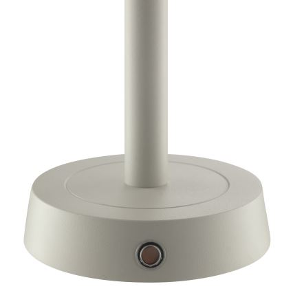 Brilliant - LED-dimbbar uppladdningsbar beröringsstyrd utomhusbordslampa RAZOR LED/2,5W/5V 2700K 2600 mAh IP44 grå