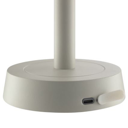 Brilliant - LED-dimbbar uppladdningsbar beröringsstyrd utomhusbordslampa RAZOR LED/2,5W/5V 2700K 2600 mAh IP44 grå