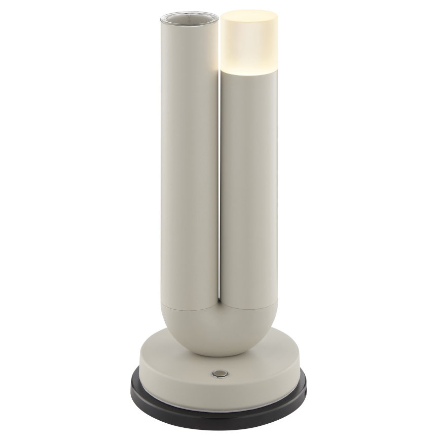 Brilliant - dimbar LED uppladdningsbar beröringsstyrd utomhusbordslampa SAYU LED/2,5W/5V 2700K 2600 mAh IP44 grå