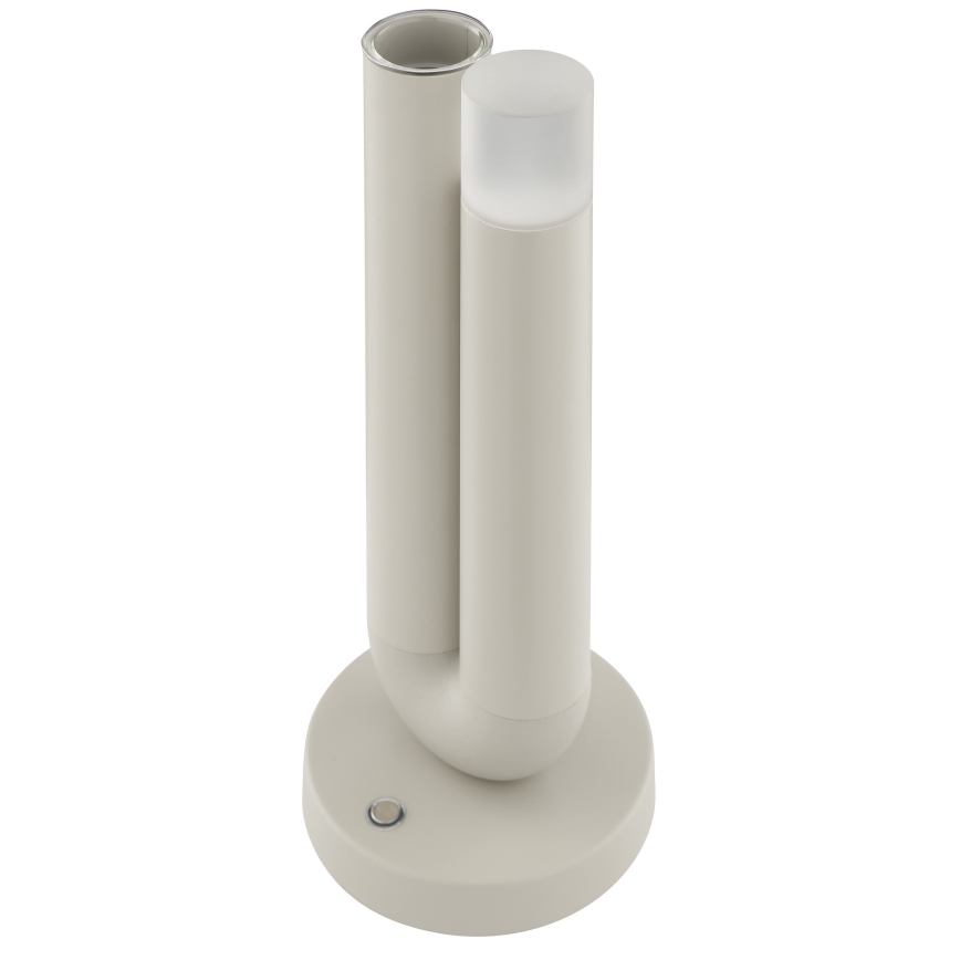 Brilliant - dimbar LED uppladdningsbar beröringsstyrd utomhusbordslampa SAYU LED/2,5W/5V 2700K 2600 mAh IP44 grå