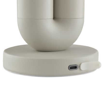 Brilliant - dimbar LED uppladdningsbar beröringsstyrd utomhusbordslampa SAYU LED/2,5W/5V 2700K 2600 mAh IP44 grå