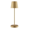 Brilliant - Dimbar uppladdningsbar beröringsstyrd utomhusbordslampa ELORA LED/2,5W/5V 2700K 2600 mAh IP44 guld