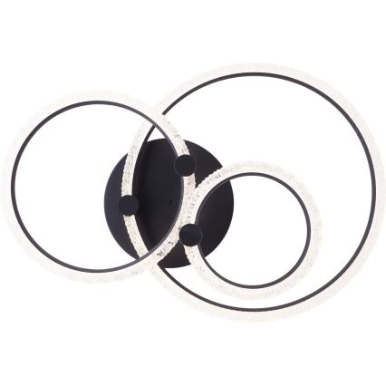 Brilliant - Dimbart taklamp AYDIN LED/34W/230V 3000-6500K svart + fjärrkontroll