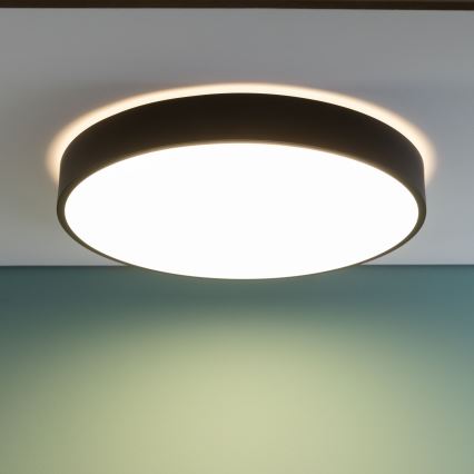 Brilliant - Dimbar LED-taklampa SLIMLINE LED/60W/230V 3000-6500K Ø 49 cm svart + fjärrkontroll