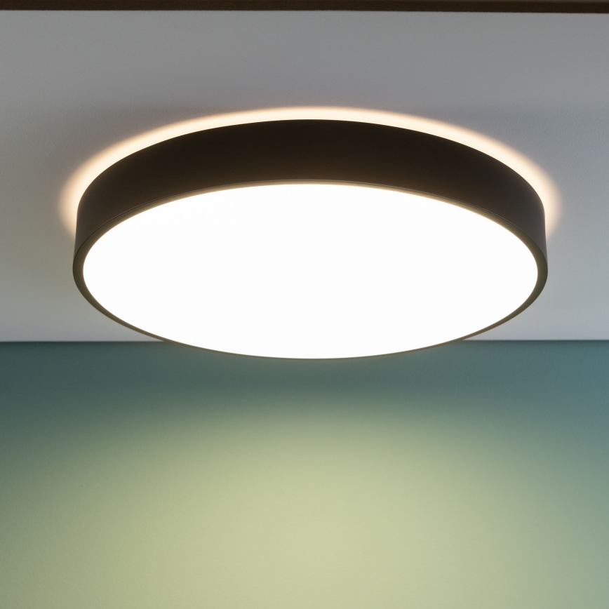 Brilliant - Dimbar LED-taklampa SLIMLINE LED/60W/230V 3000-6500K Ø 49 cm svart + fjärrkontroll
