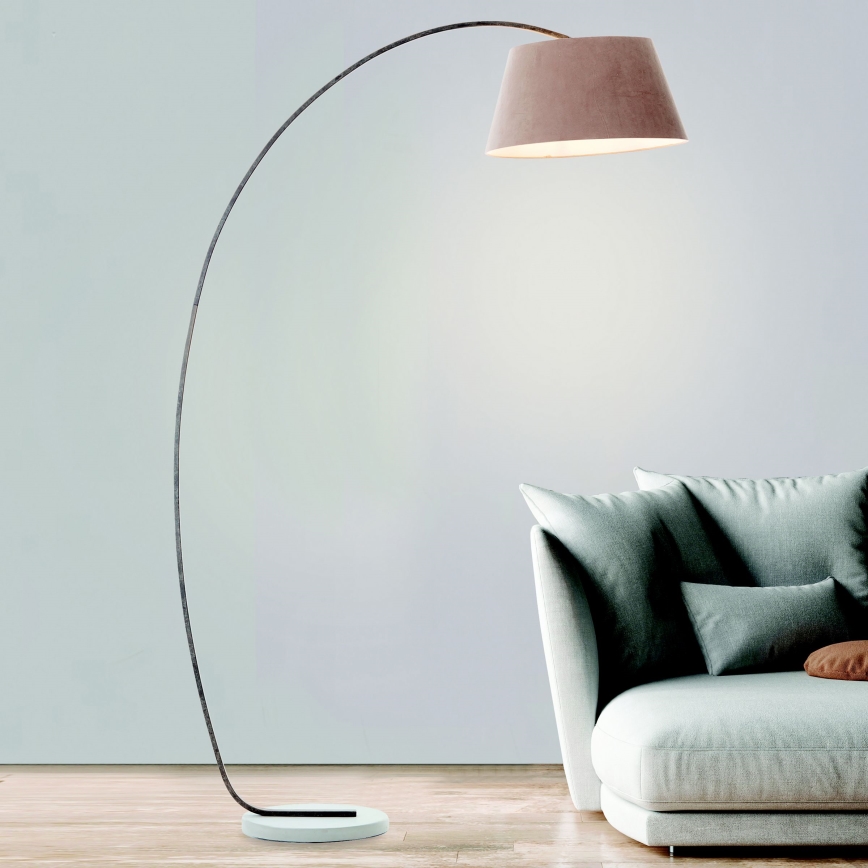 Brilliant - Golvlampa BROK 1xE27/60W/230V taupe