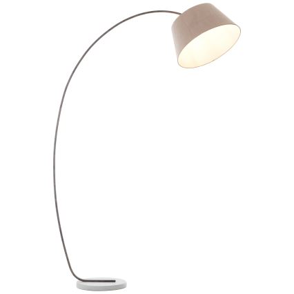Brilliant - Golvlampa BROK 1xE27/60W/230V taupe
