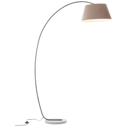 Brilliant - Golvlampa BROK 1xE27/60W/230V taupe